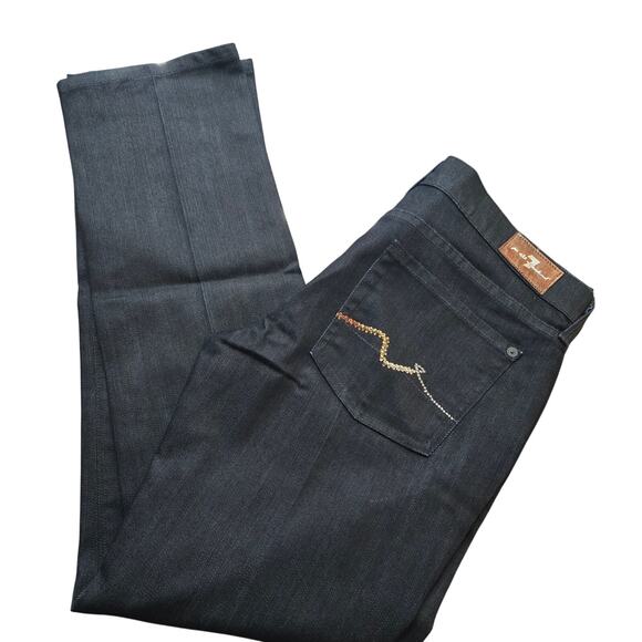 7 For All Mankind Denim - For All Mankind Manchester straight leg women's size 30